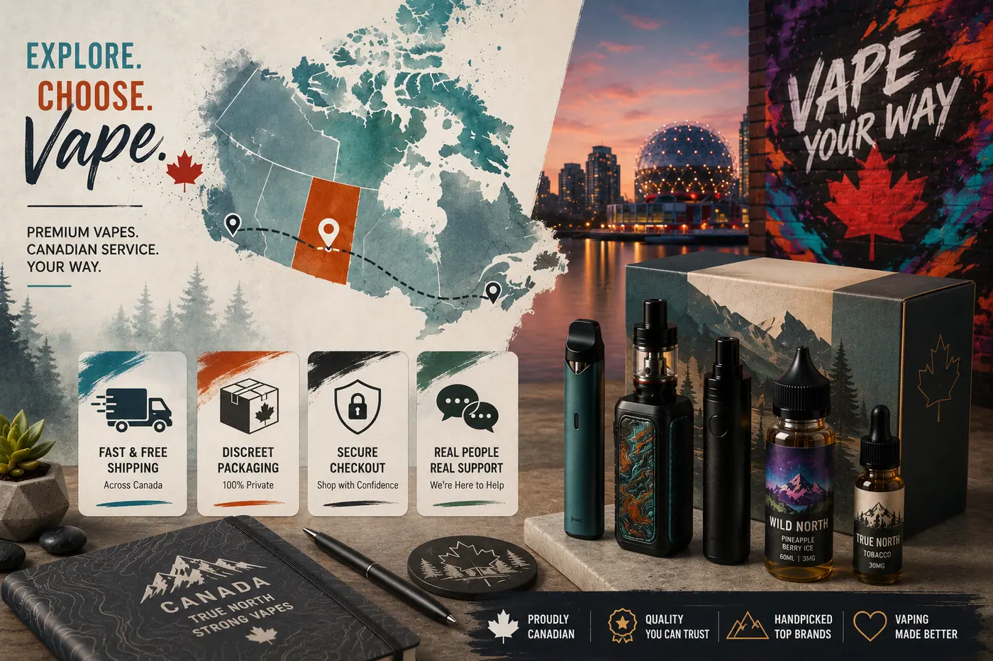 Vaping 101 product guide artwork