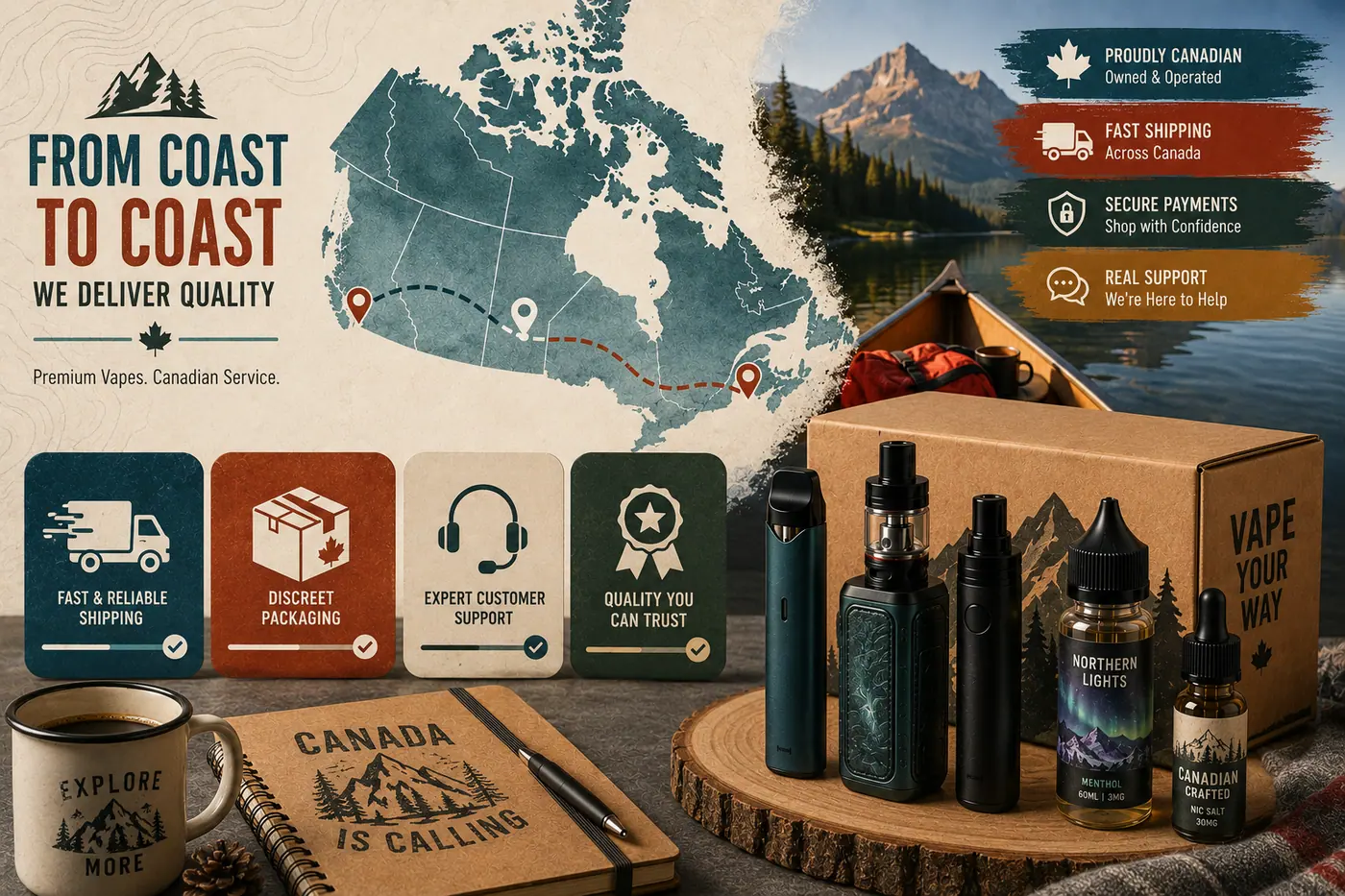 New Brunswick vape shipping route from Edmonton