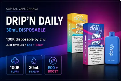 Drip'n Daily 30 mL disposable vape banner