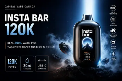 Insta Bar 120K disposable vape banner