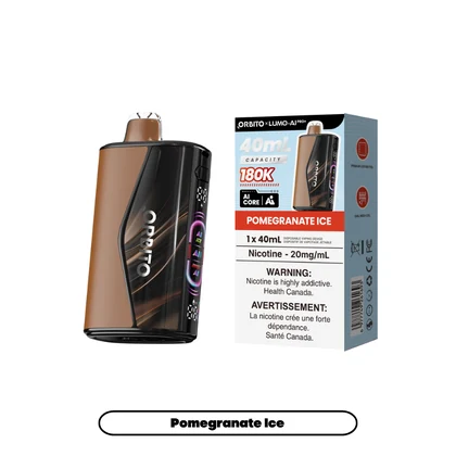 Orbito Lumo AI Pro+ 180K Pomegranate Ice 20mg/mL device and retail pack