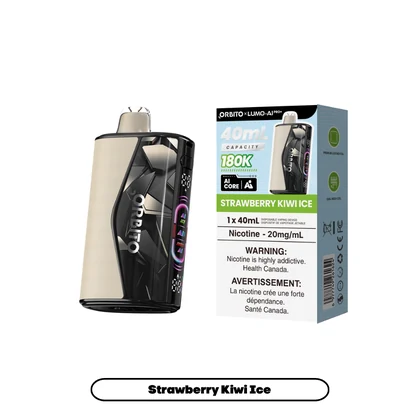 Orbito Lumo AI Pro+ 180K Strawberry Kiwi Ice 20mg/mL device and retail pack